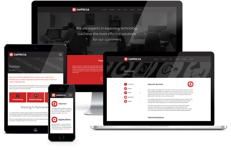 Empresa website showcase